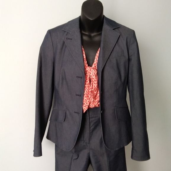 TALBOTS "Faux Denim" Dress Suit - Picture 4 of 14